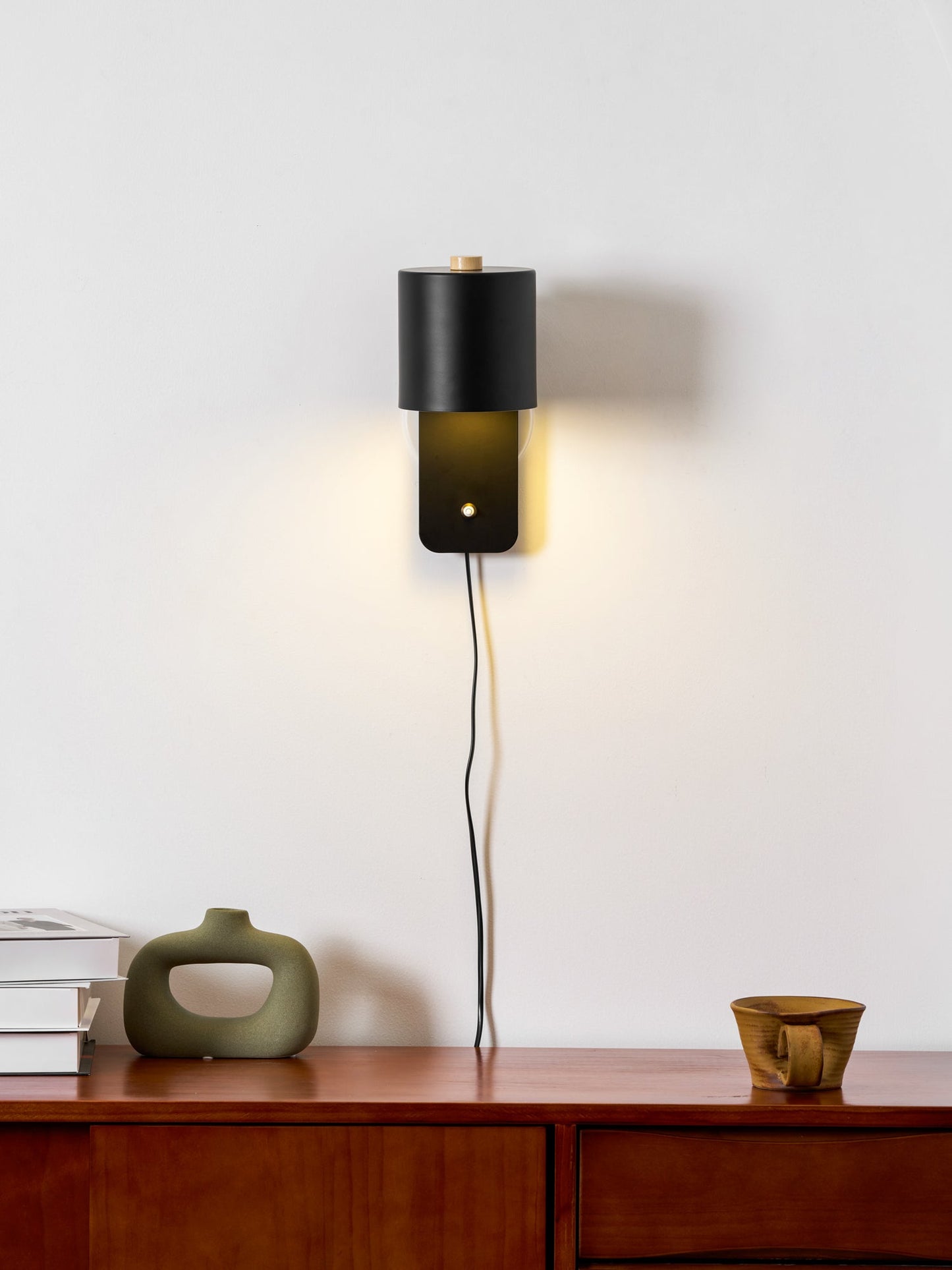 Clémence Rotatable Cylinder Plug-in Wall Lamp