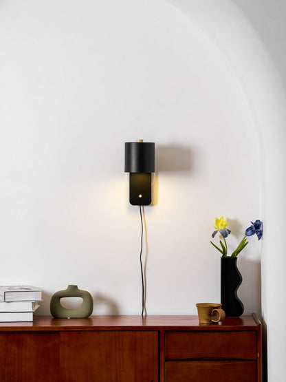 Clémence Rotatable Cylinder Plug-in Wall Lamp