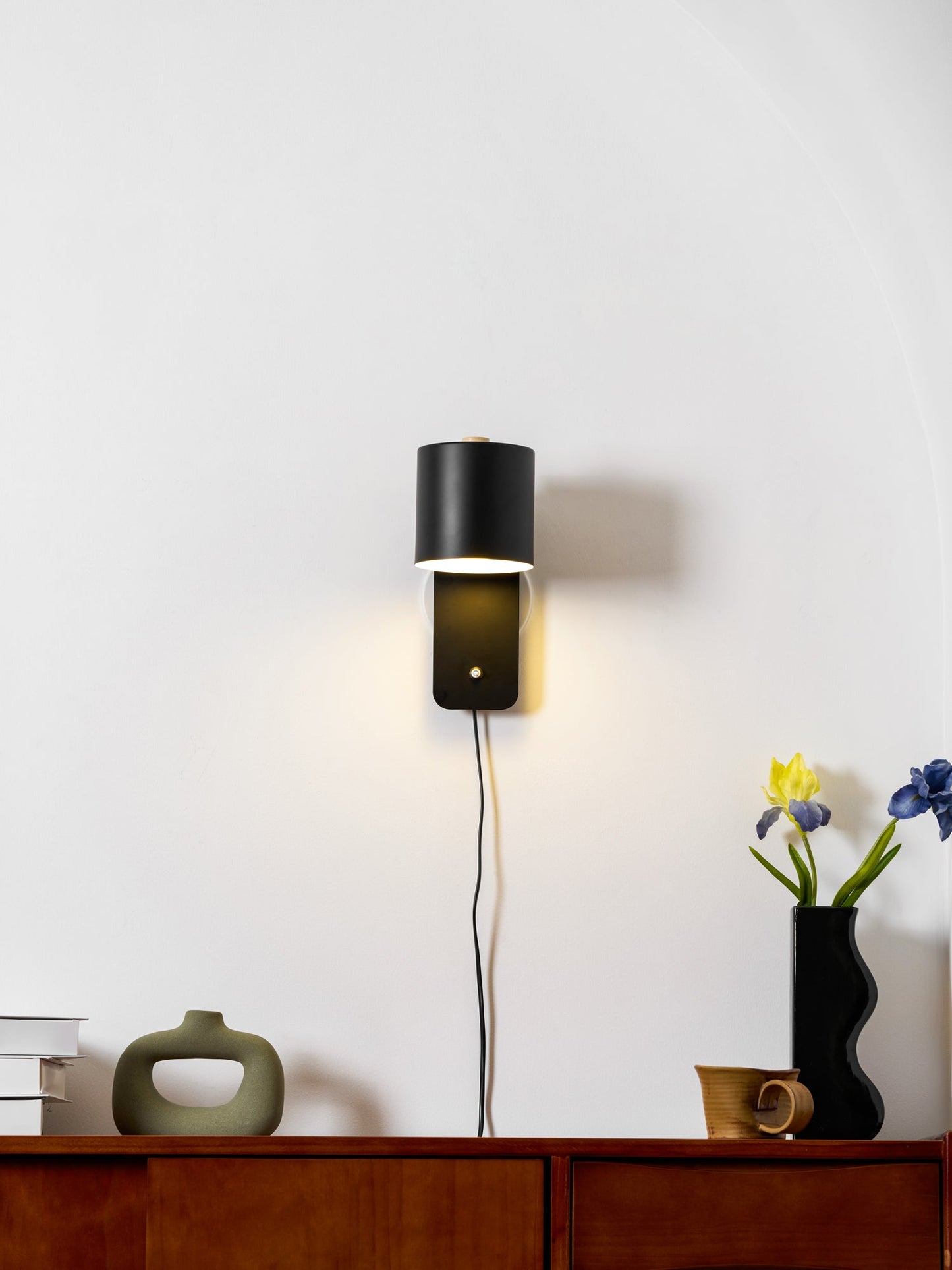 Clémence Rotatable Cylinder Plug-in Wall Lamp
