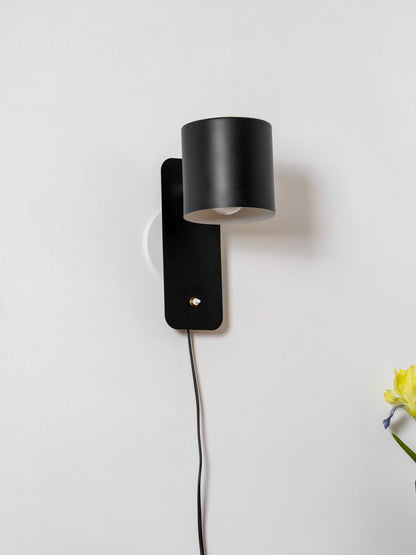 Clémence Rotatable Cylinder Plug-in Wall Lamp