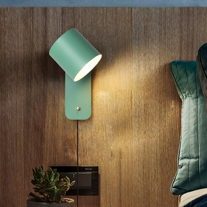 Clémence Rotatable Cylinder Plug-in Wall Lamp