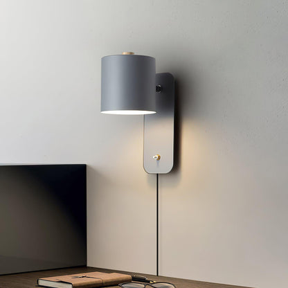 Clémence Rotatable Cylinder Plug-in Wall Lamp