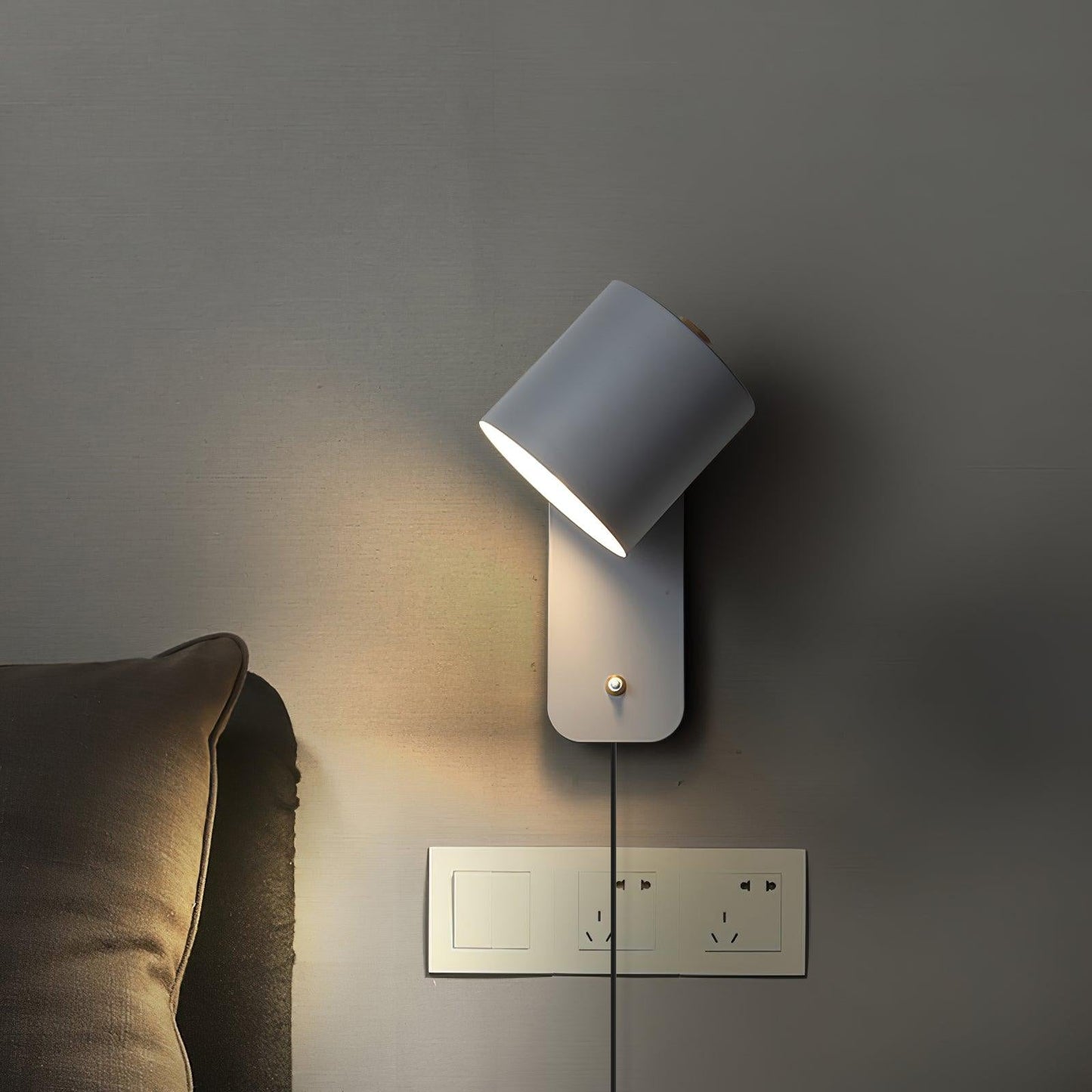 Clémence Rotatable Cylinder Plug-in Wall Lamp