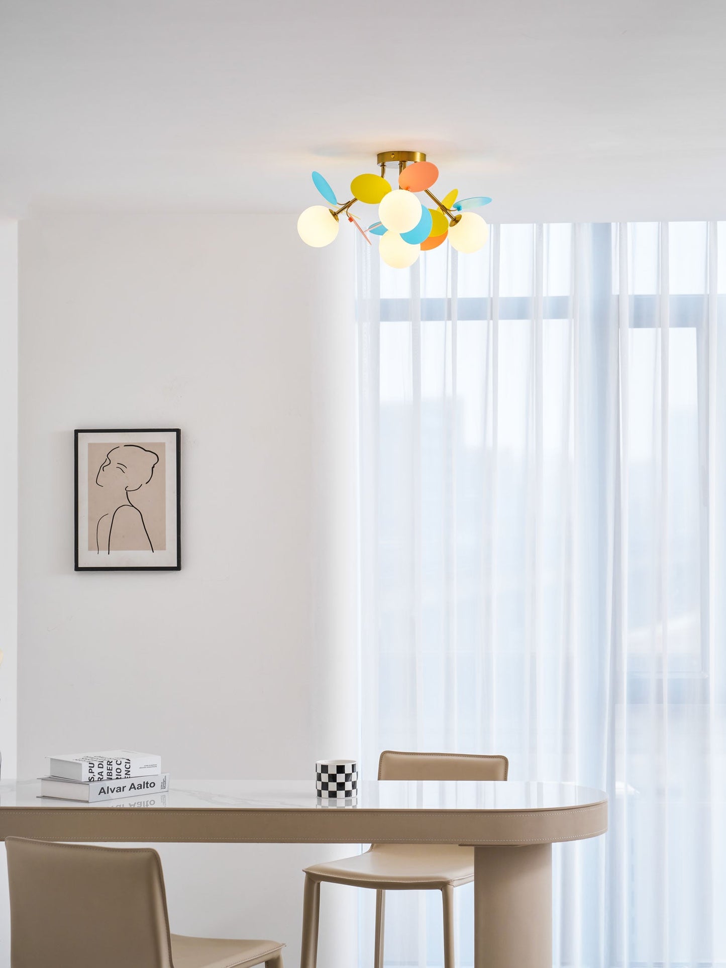 Round Macaron Ceiling Lamp