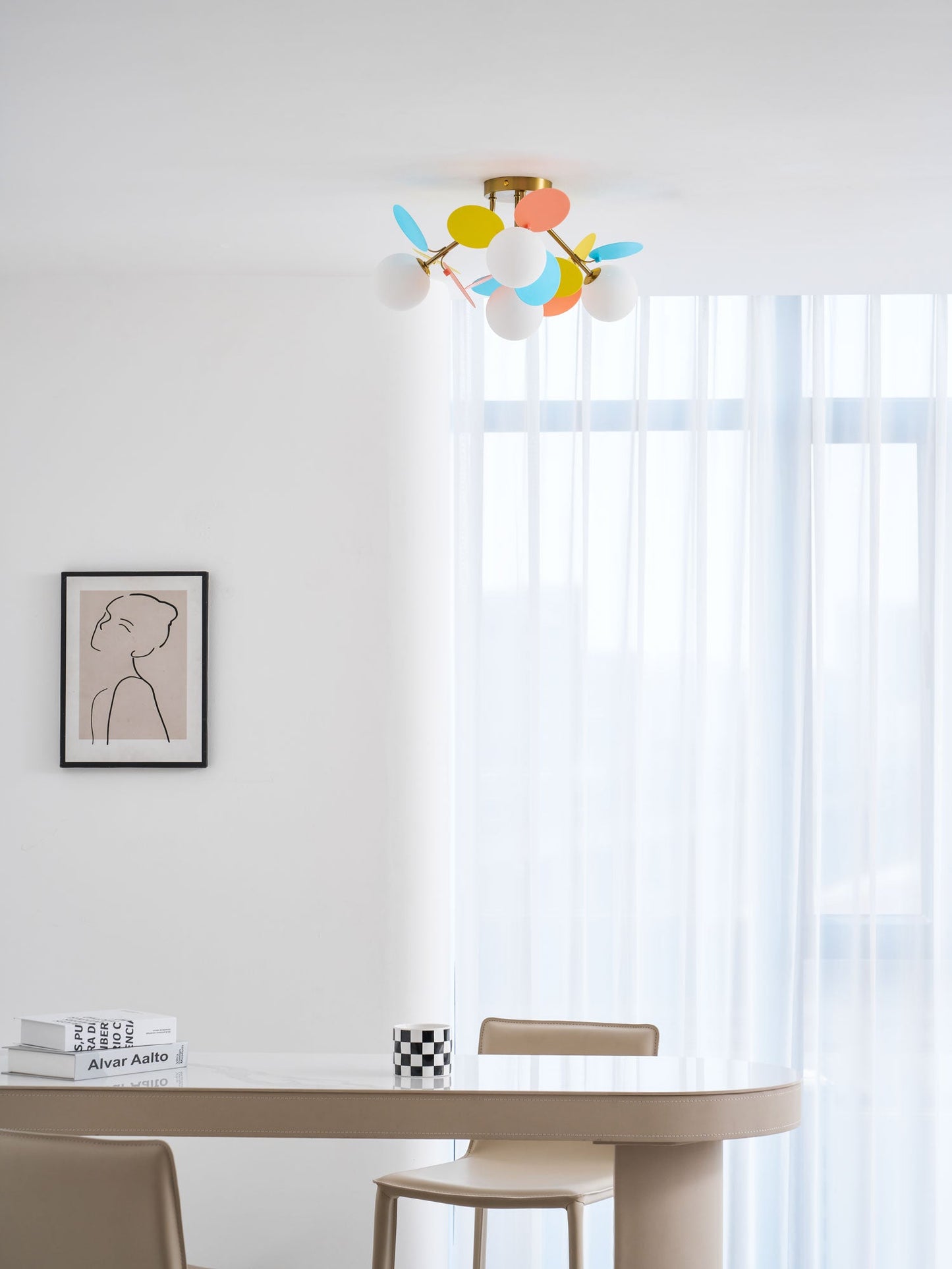 Round Macaron Ceiling Lamp