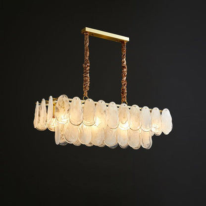 Round Cloud Glass Chandelier