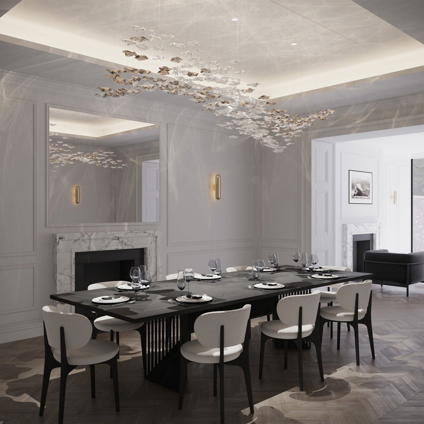 Tidal Art Glass Pendants Lamp