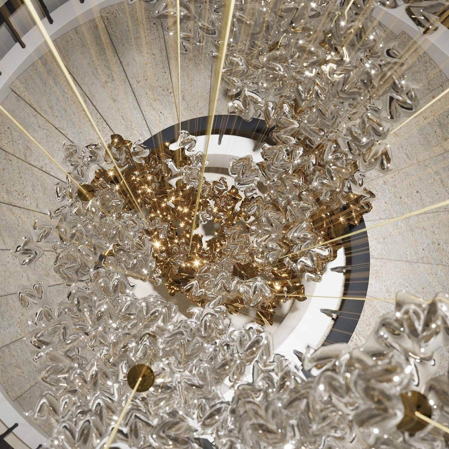 Tidal Art Glass Pendants Lamp