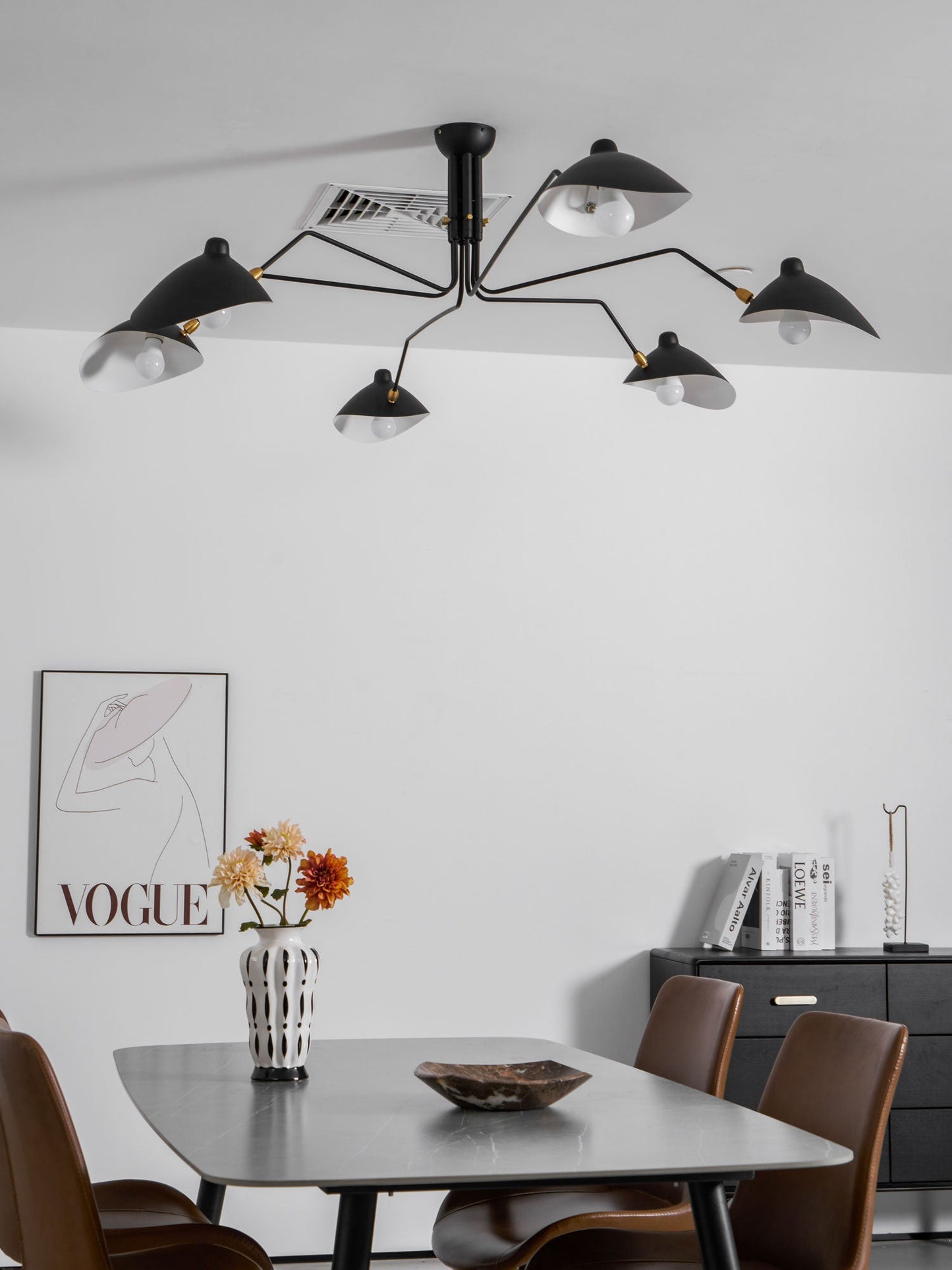 Serena Three Arm Ceiling Light