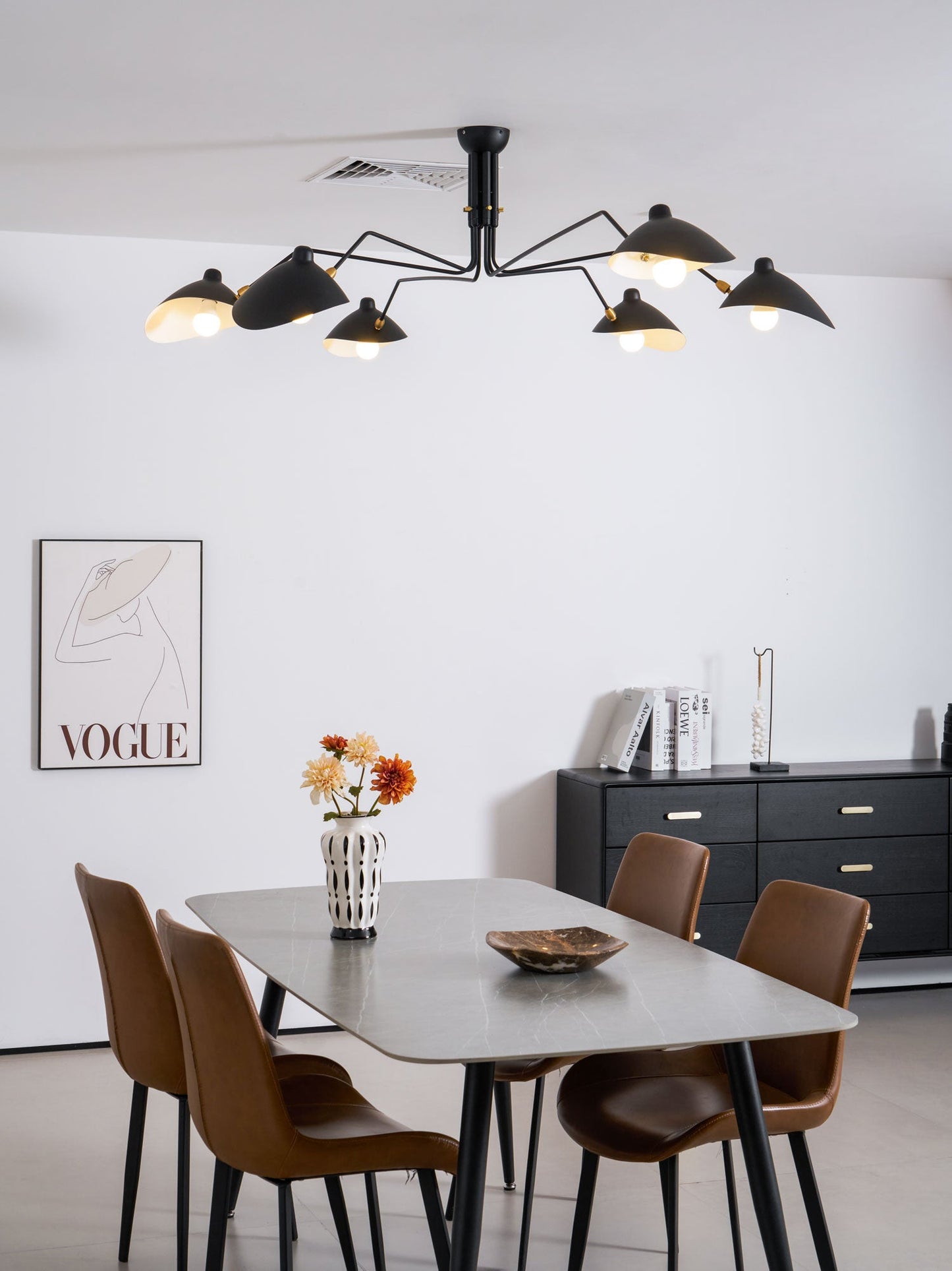Serena Three Arm Ceiling Light