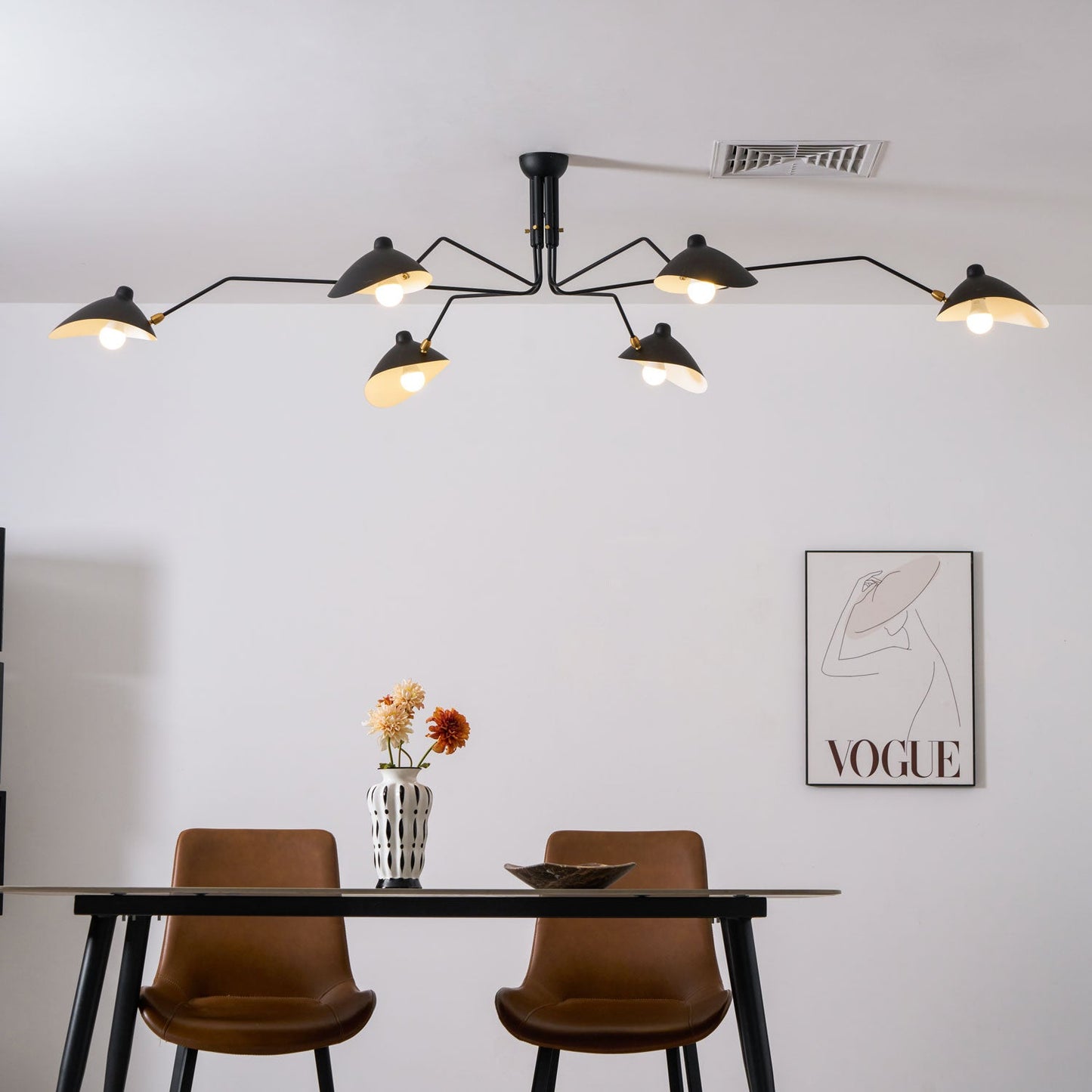 Serena Three Arm Ceiling Light