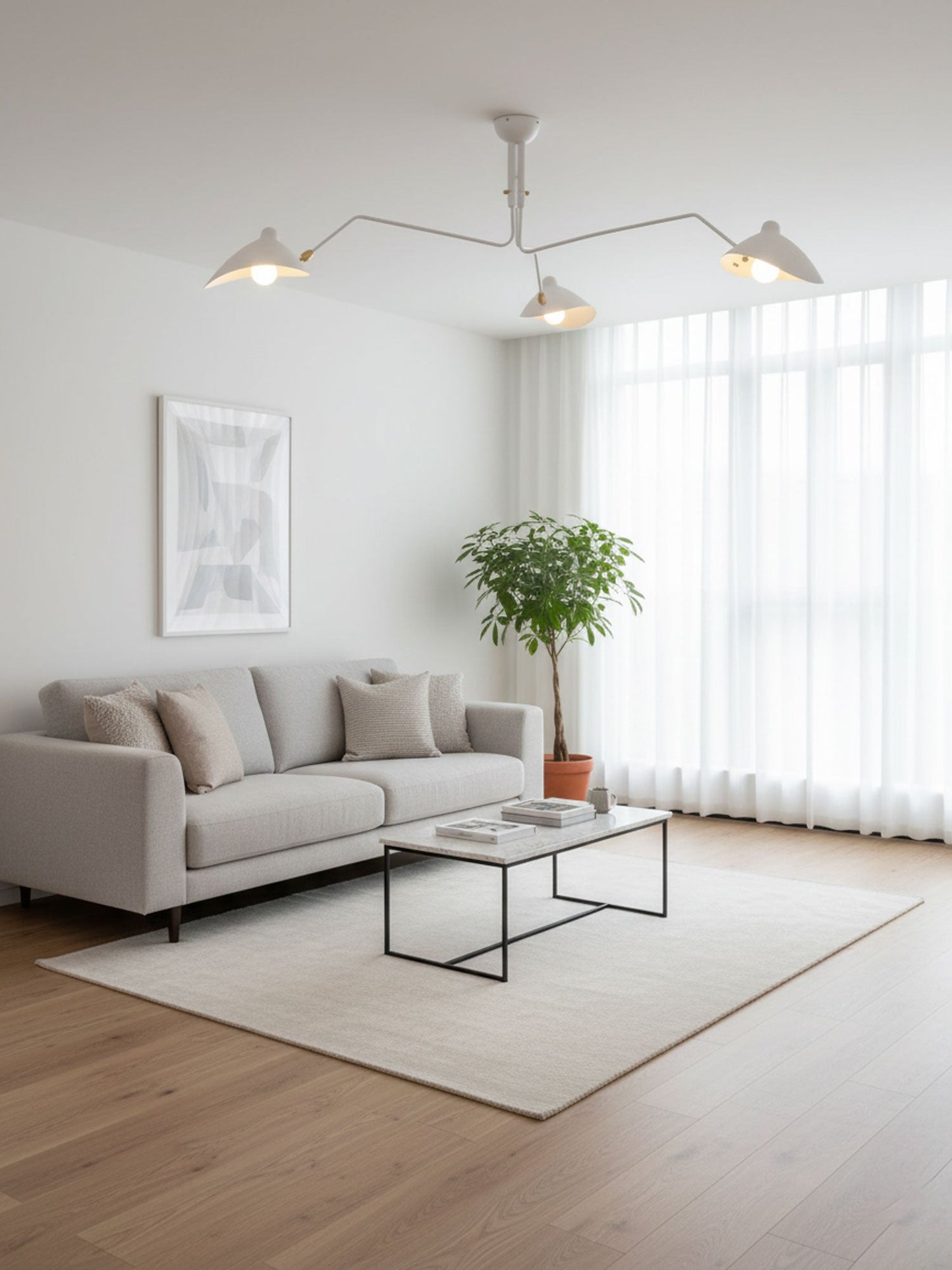 Serena Three Arm Ceiling Light