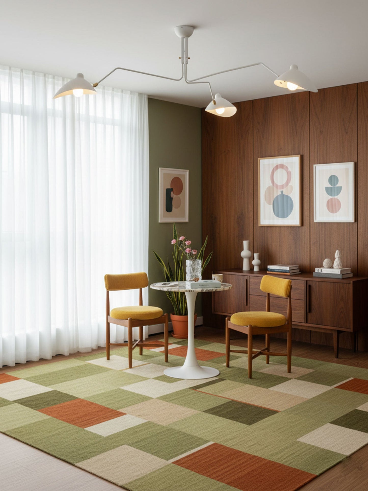 Serena Three Arm Ceiling Light
