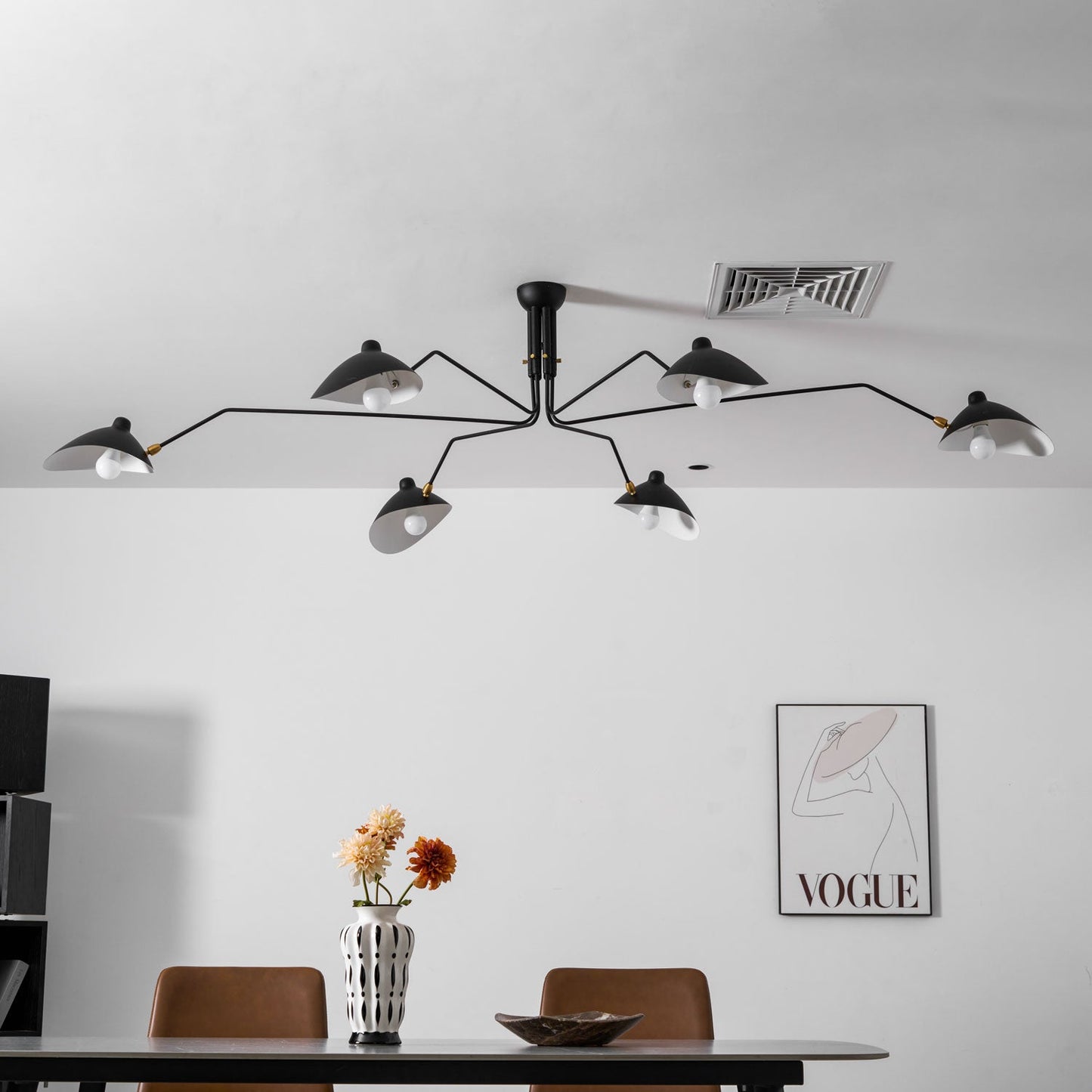 Serena Three Arm Ceiling Light