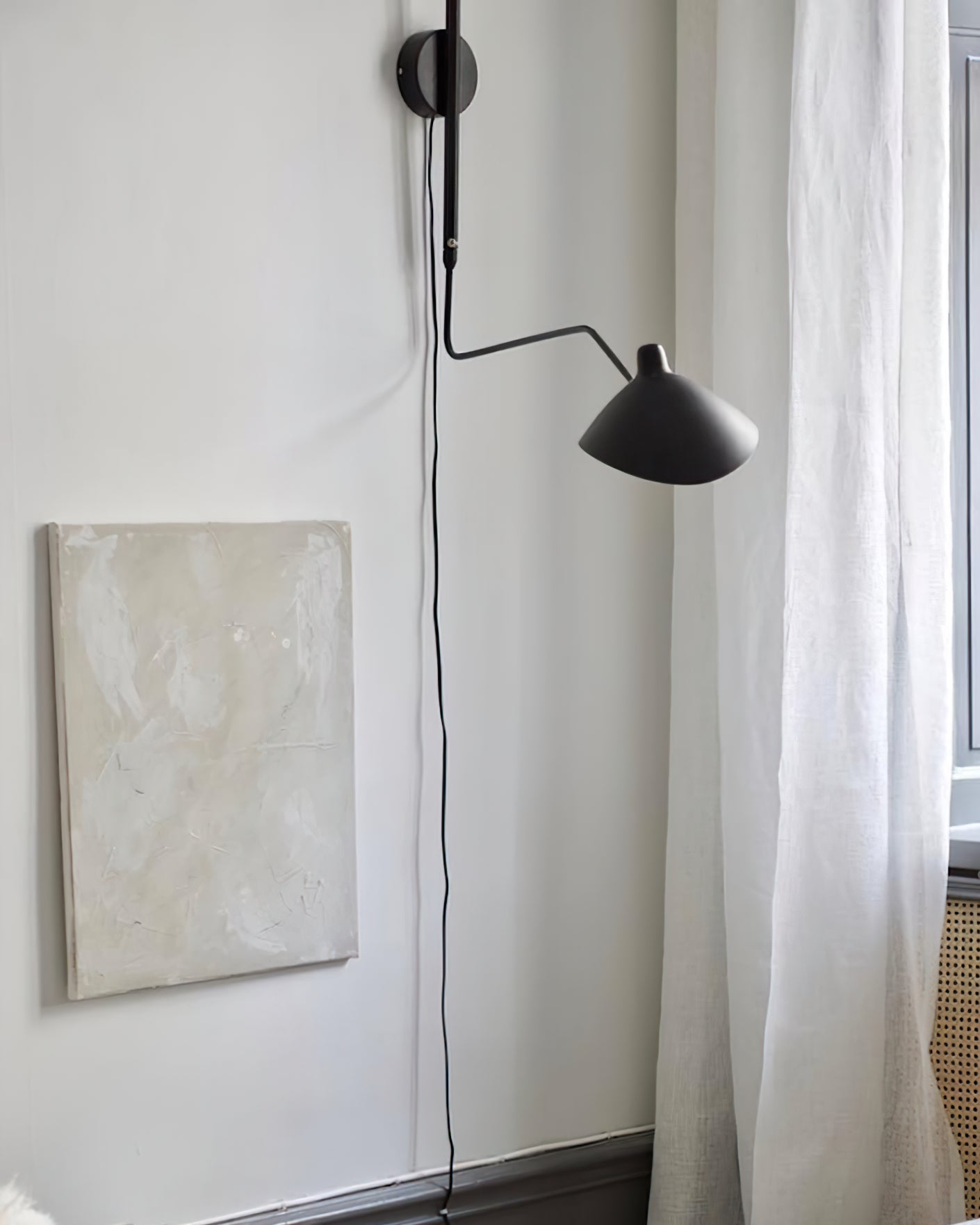 Serge Mouille Plug In Wall Lamp