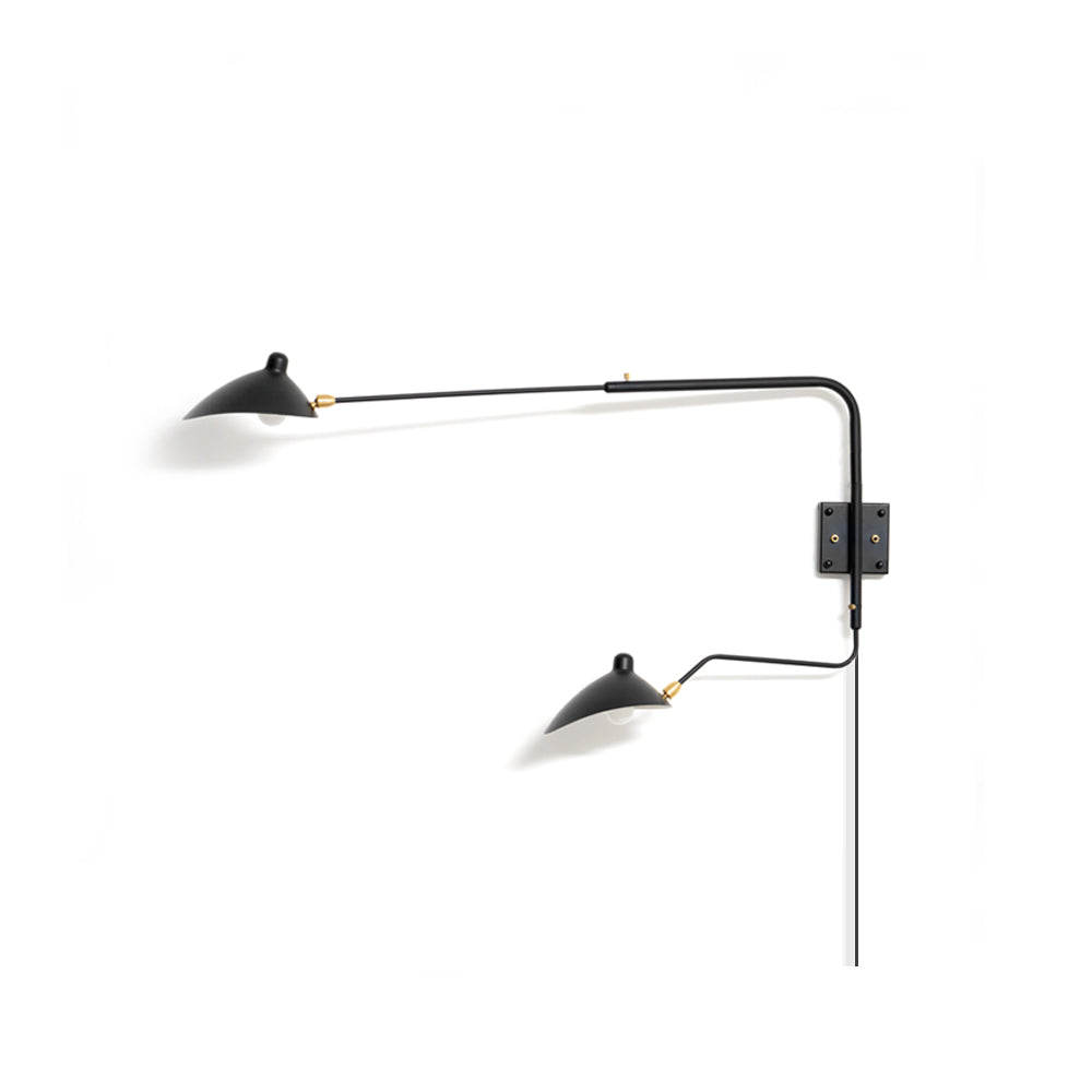 Serge Mouille Plug In Wall Lamp