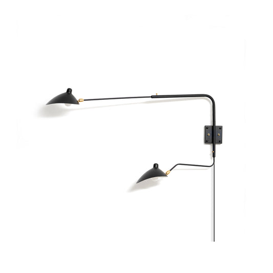 Serge Mouille Plug In Wall Lamp