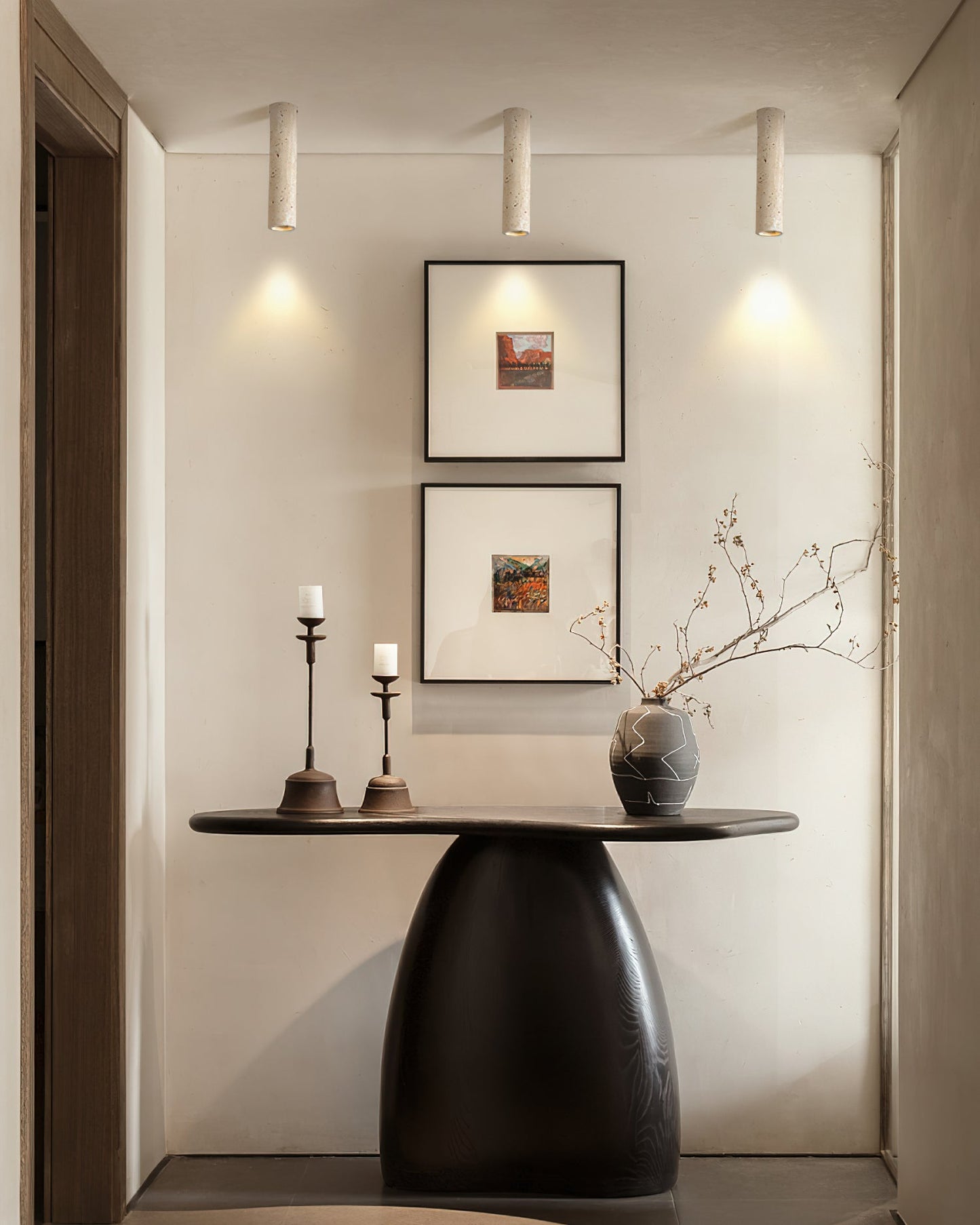 Shura Travertine Ceiling Lamp