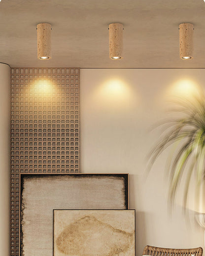 Shura Travertine Ceiling Lamp
