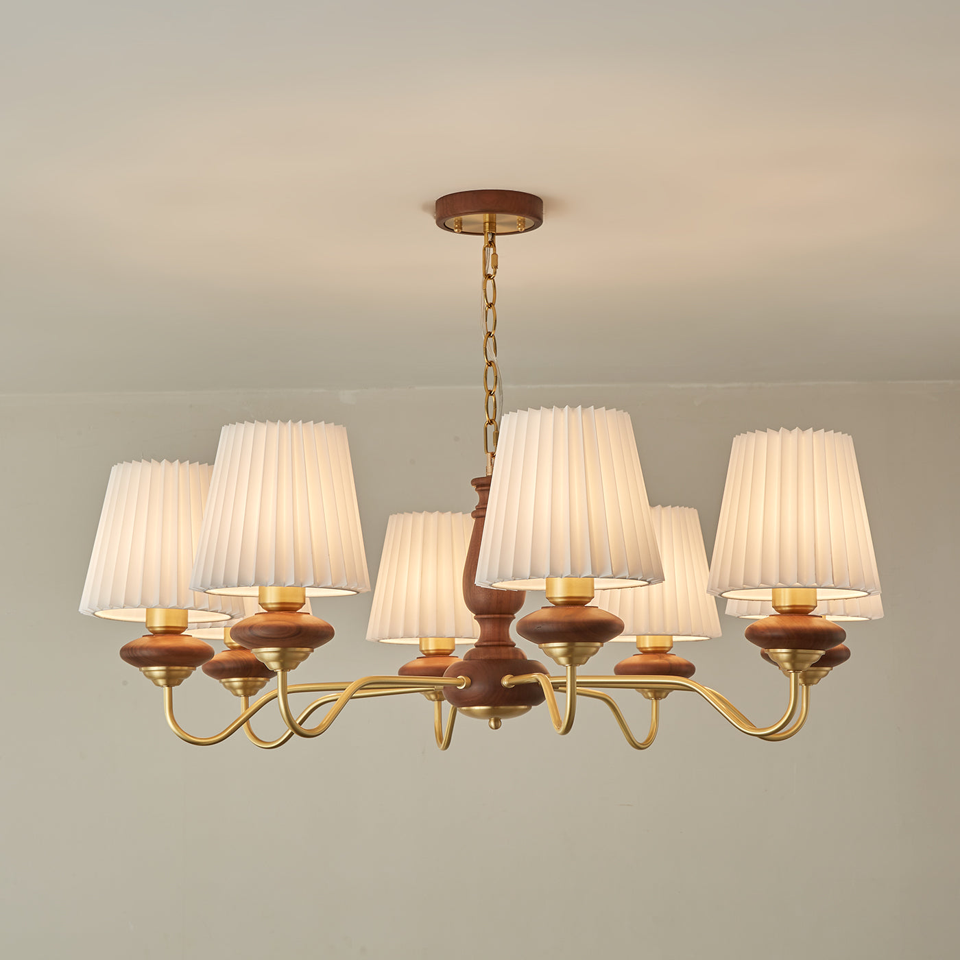 Simone Wood Chandelier