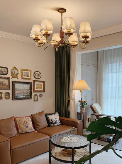 Simone Wood Chandelier