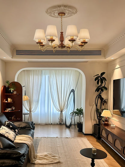 Simone Wood Chandelier