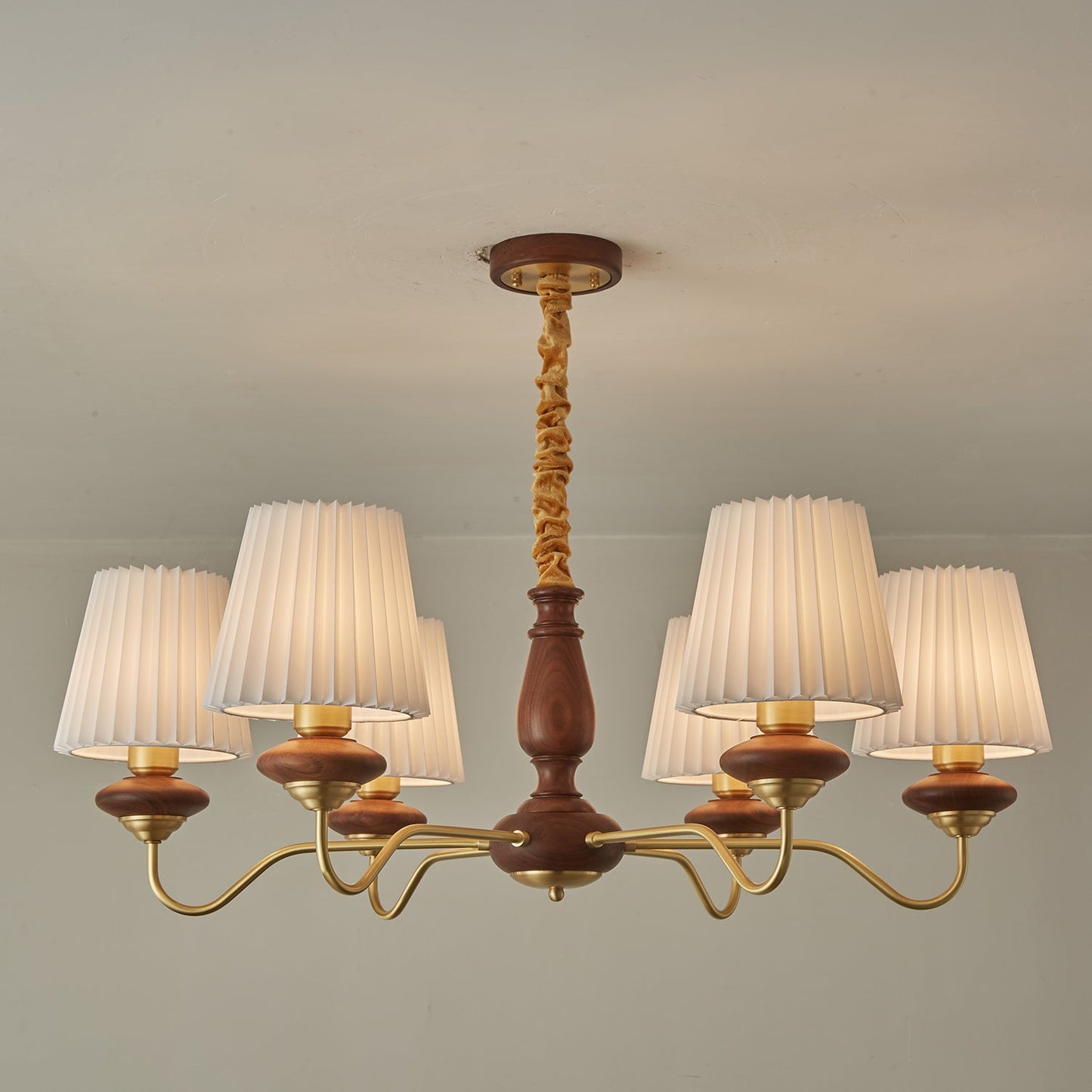 Simone Wood Chandelier