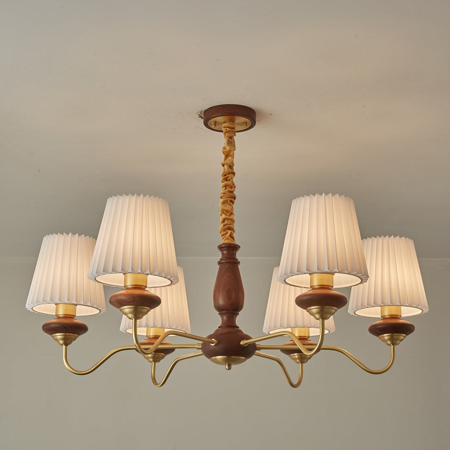 Simone Wood Chandelier