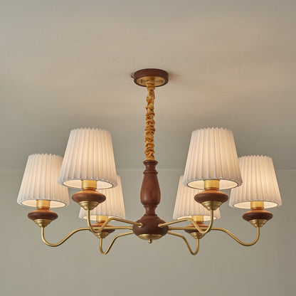 Simone Wood Chandelier