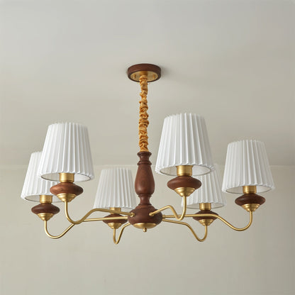 Simone Wood Chandelier