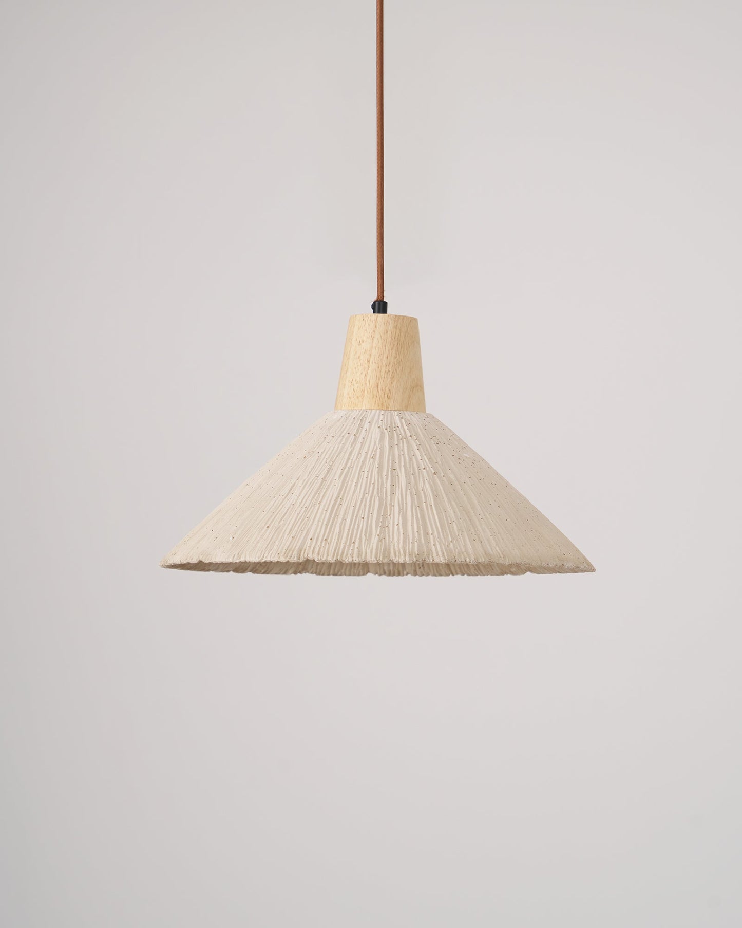 Concrete Pleated Pendant Lamp