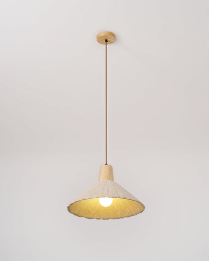 Concrete Pleated Pendant Lamp