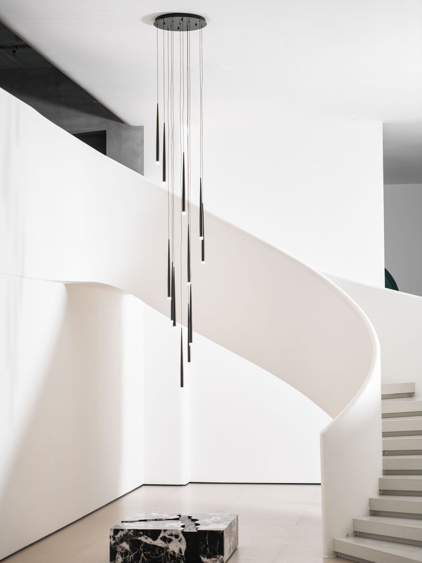 Slender Cone Chandelier