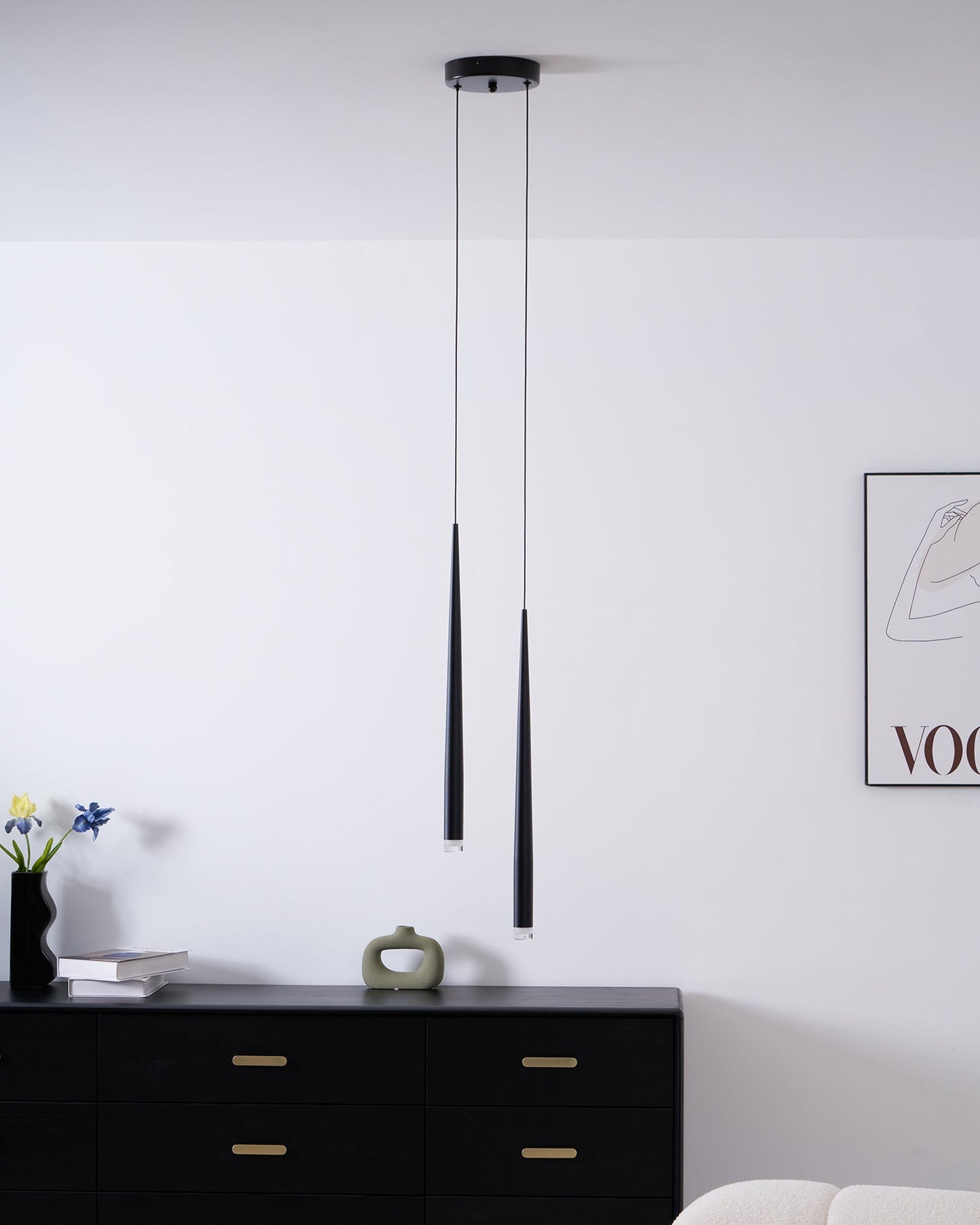 Slender Cone Chandelier
