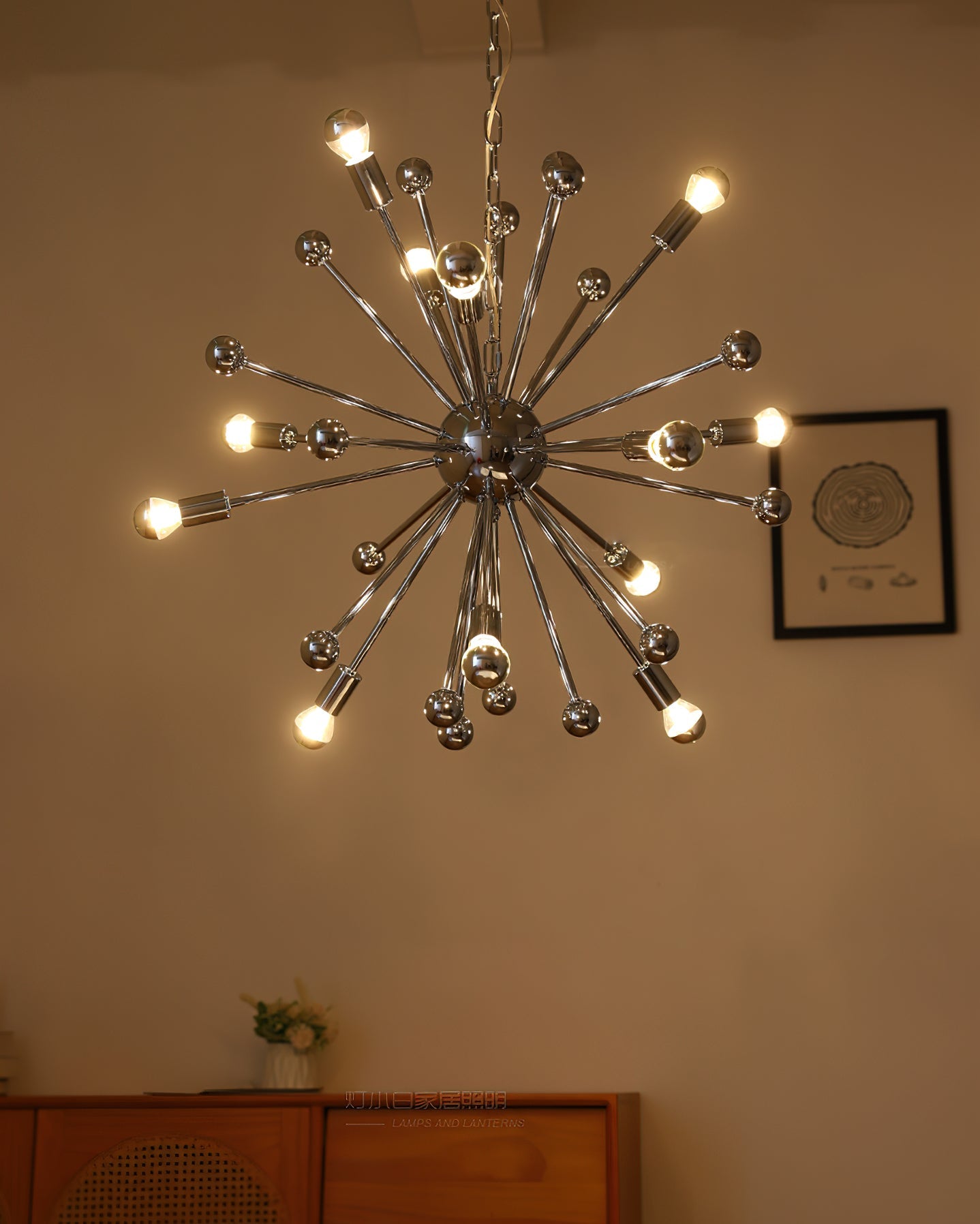 Space Age Sputnik Chandelier