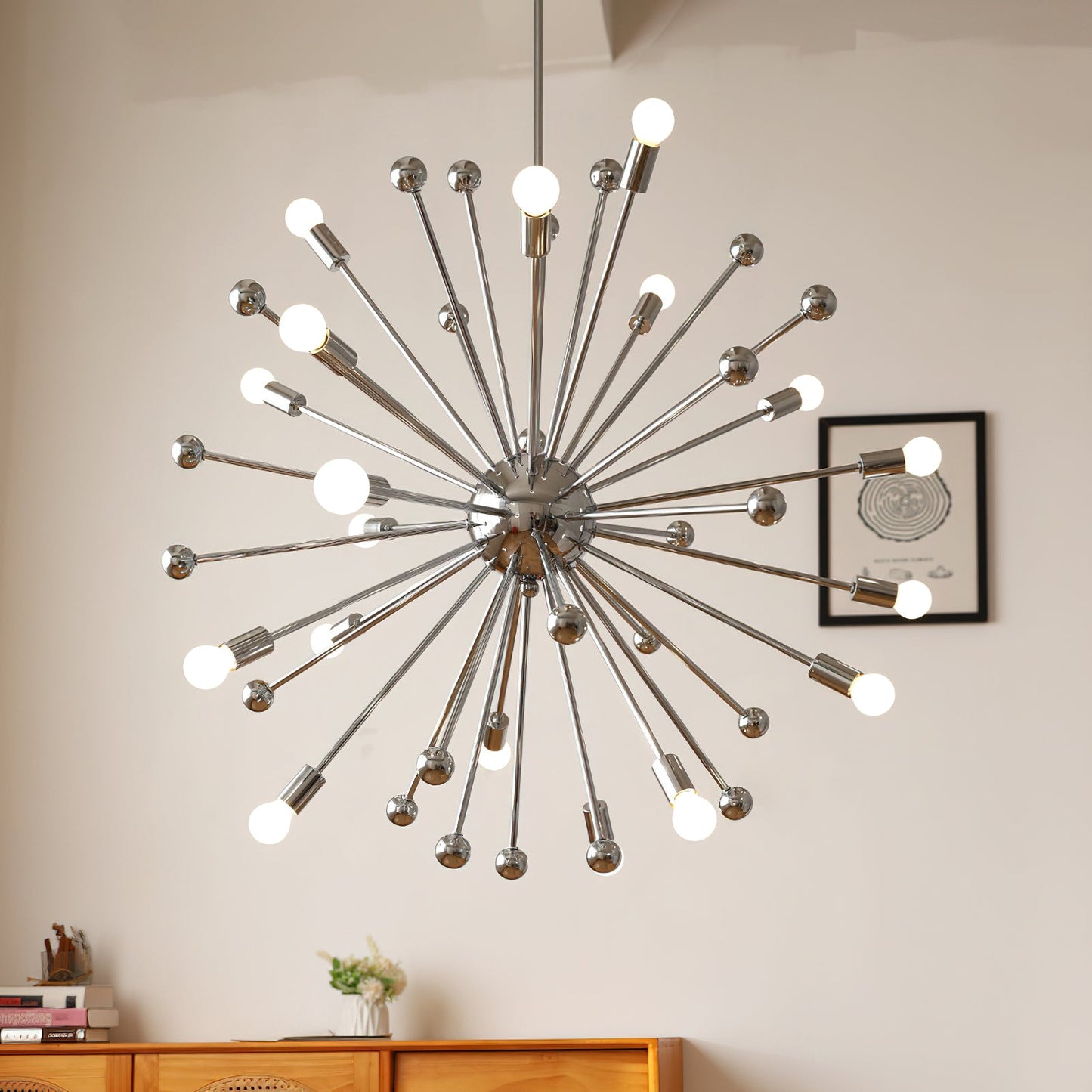 Space Age Sputnik Chandelier