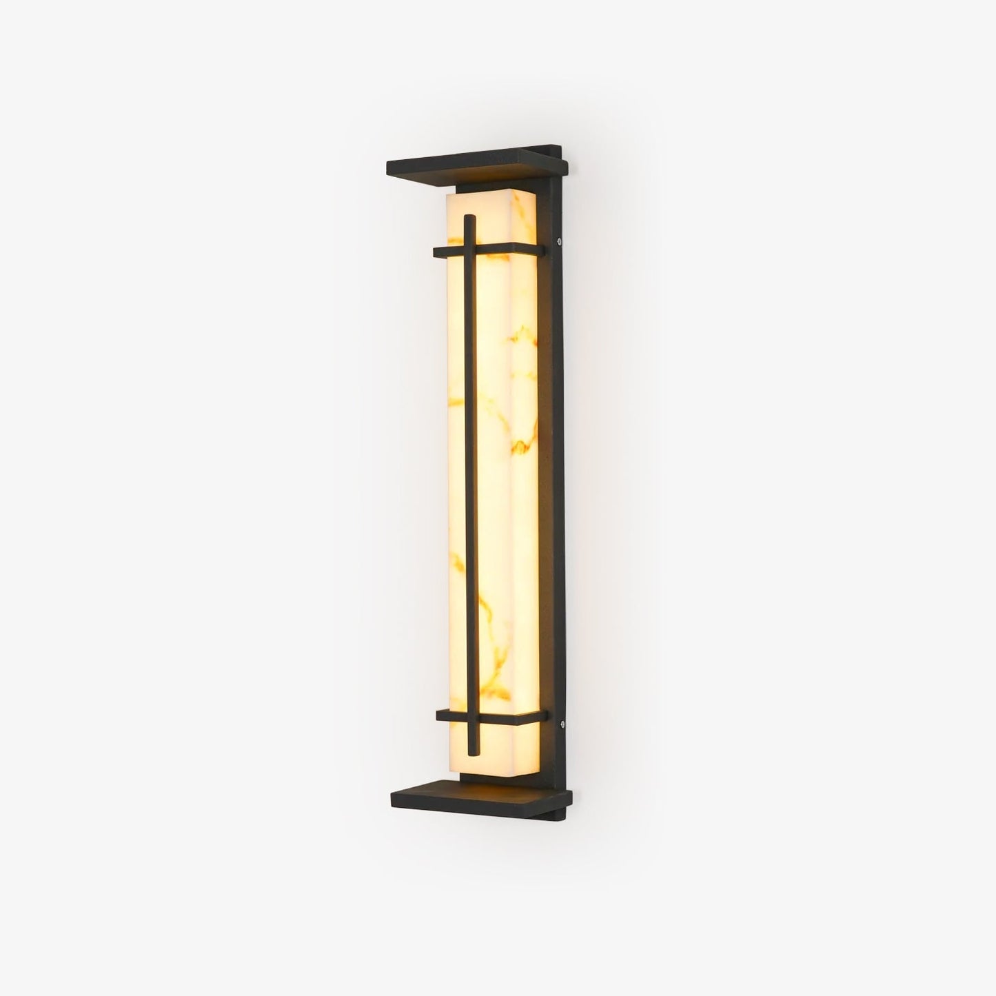 Square Outdoor Alabaster Wall Light