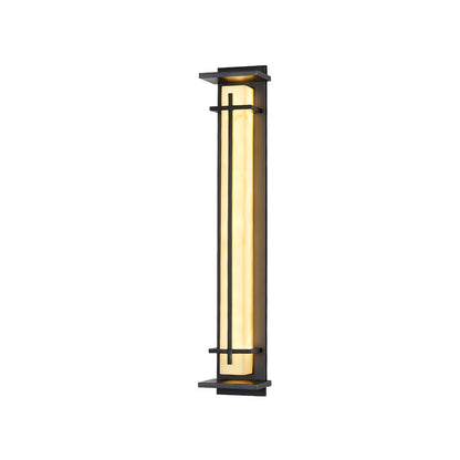 Square Outdoor Alabaster Wall Light