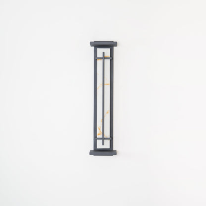 Square Outdoor Alabaster Wall Light