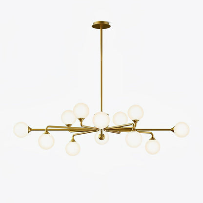 Staggered Glass Globes Chandelier
