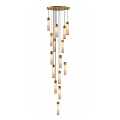 Alabaster Tala Brass Pendant Lamp