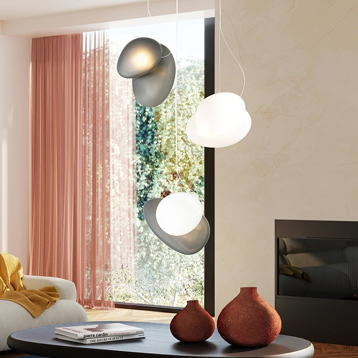 Translucent Frosted Glass Pendant Light