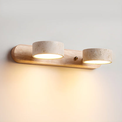 Camilla Travertine Duo Wall Light