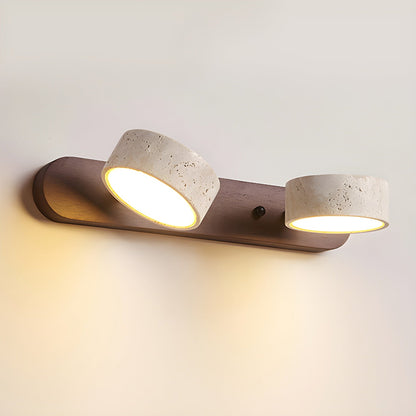 Camilla Travertine Duo Wall Light