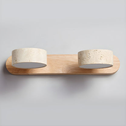 Camilla Travertine Duo Wall Light