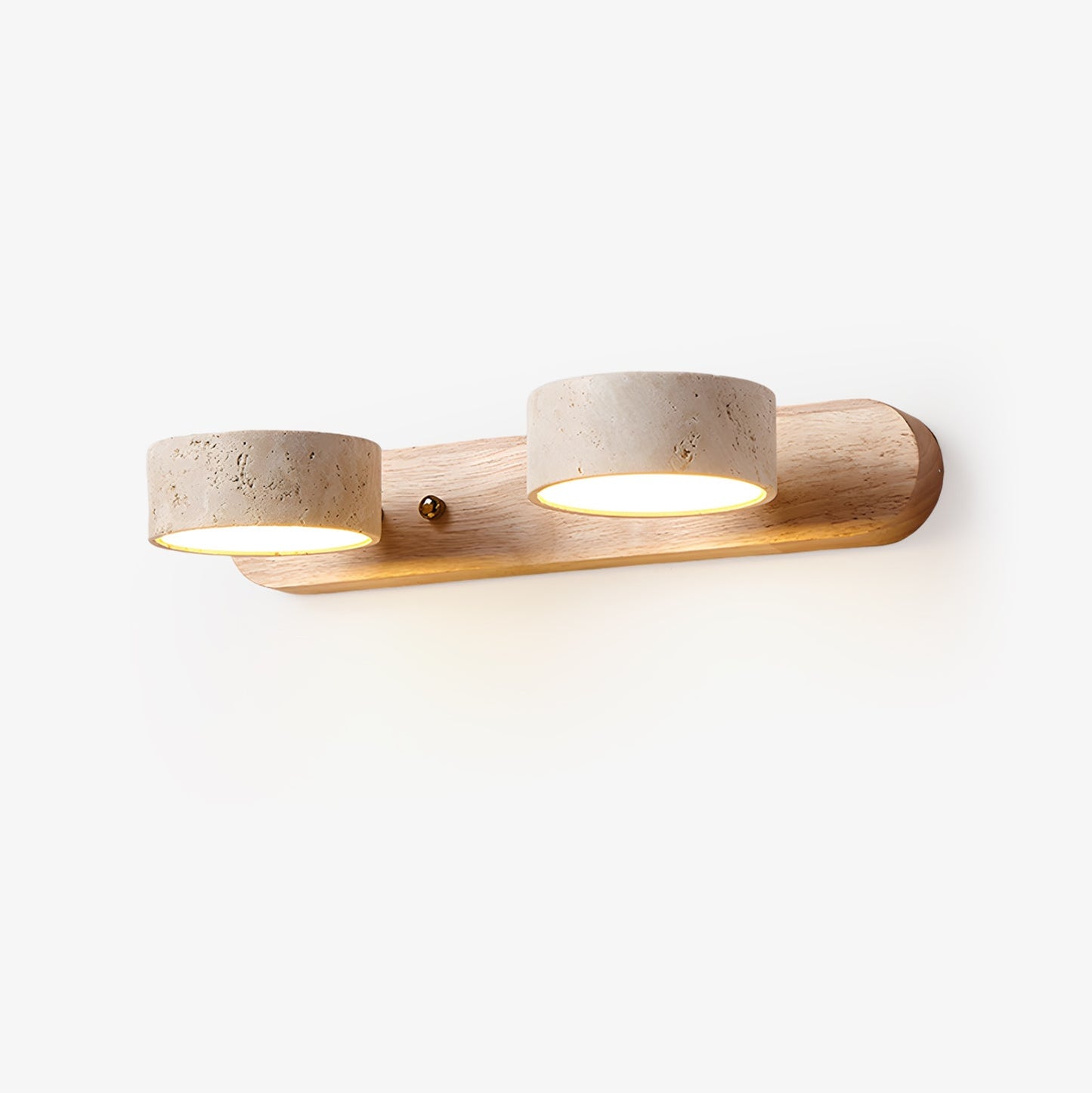 Camilla Travertine Duo Wall Light