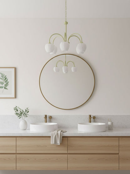 Tulip Matcha Chandelier