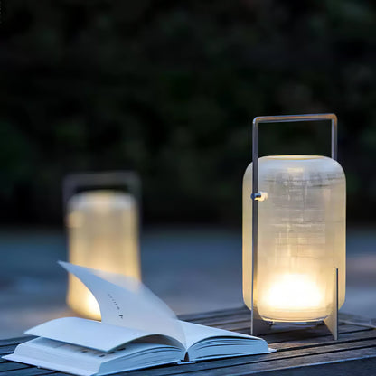 Steel Twilight Lantern Table Light