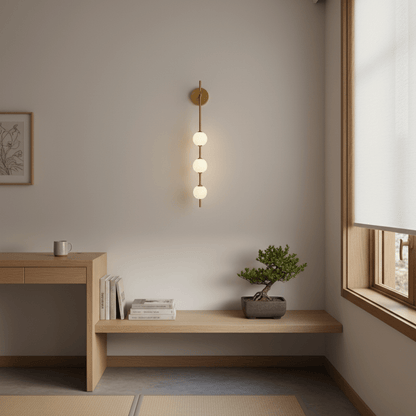 Vertical Globe Wall Lamp