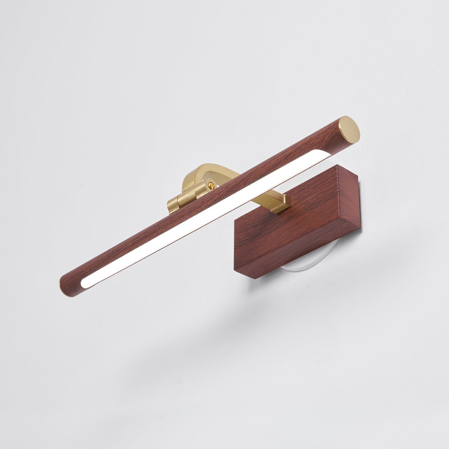 Walnut Color Linear LED Wall Light
